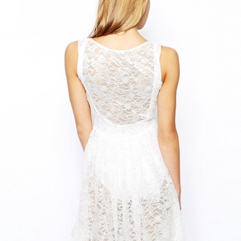 American Apparel lace skater dress
